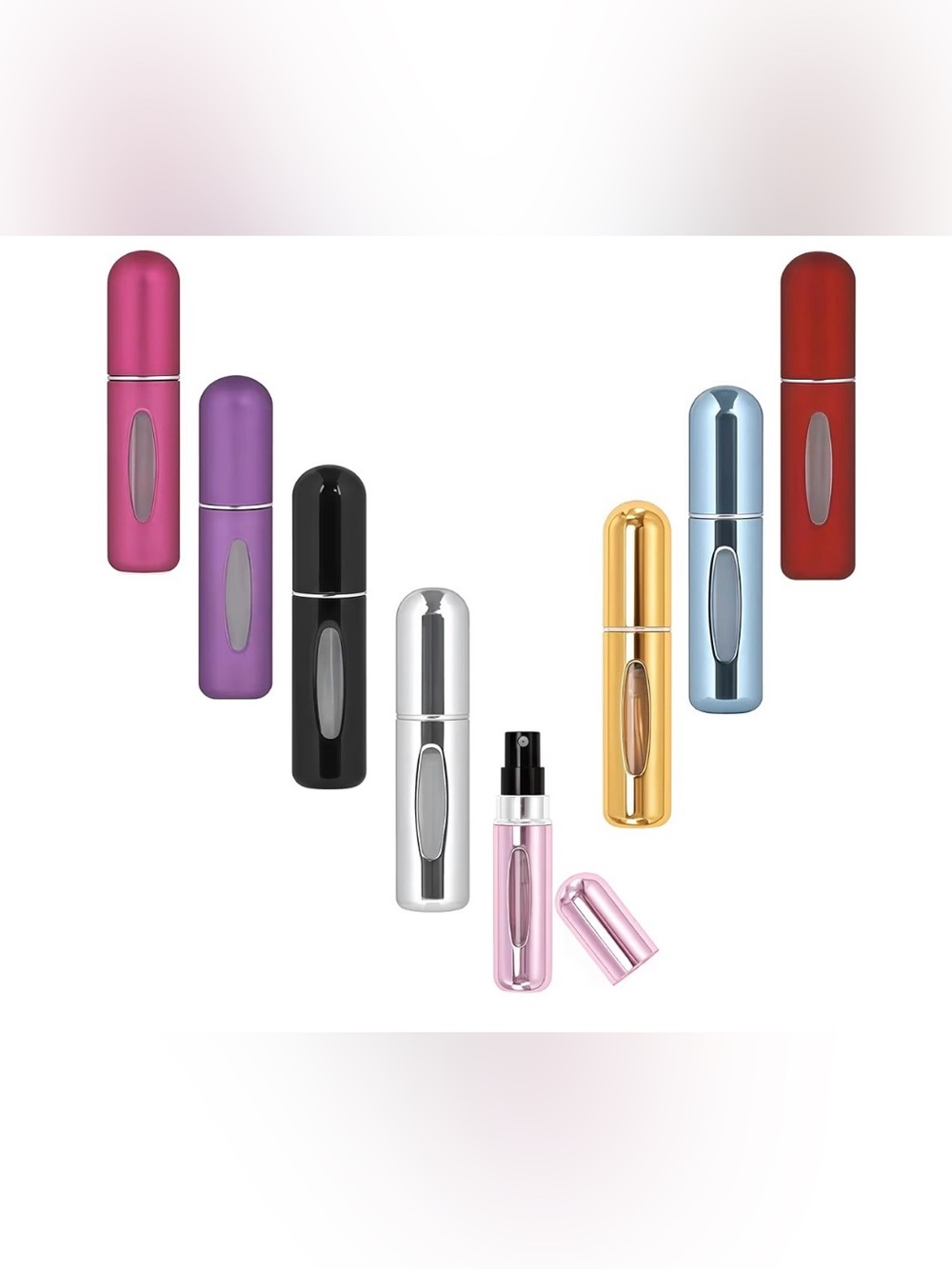 ✨ Mini Perfume Atomizers – 5ml Travel Sprayers (Multicolored)